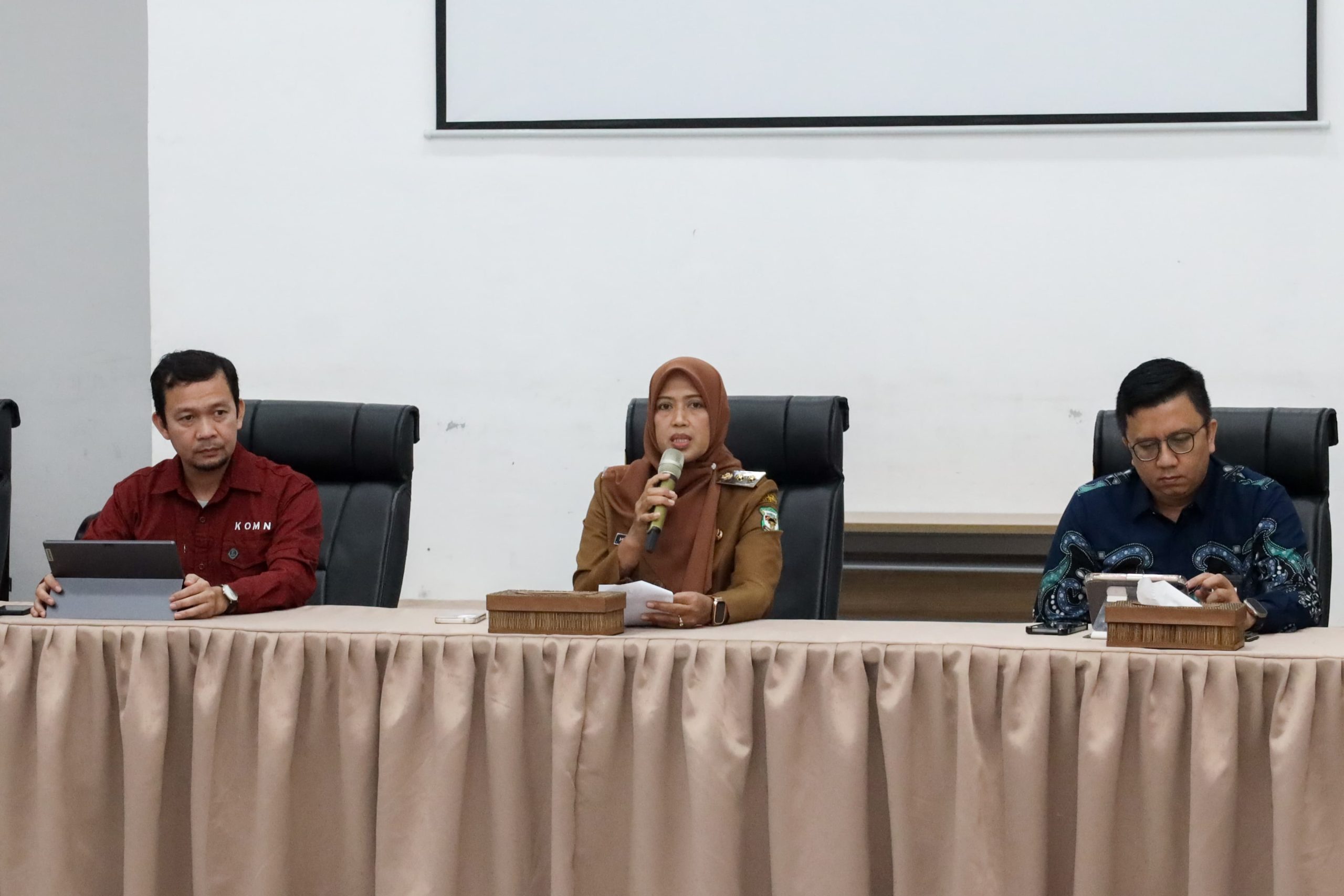 Wali Kota Pematangsiantar Diwakili Wakil Wali Kota Herlina, di Acara  Pembukaan Capacity Building/Rapat Program Kerja TPAKD Kota Pematangsiantar Tahun 2025