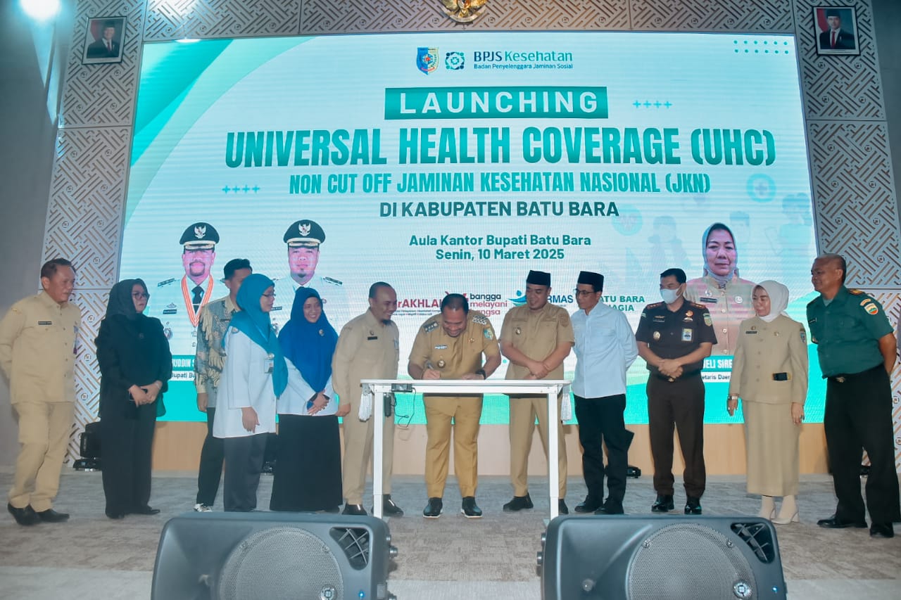 Bupati Baharuddin Siagian Launching Program Universal Health Coverage (UHC), Masyarakat Batu Bara Bisa Berobat Gratis