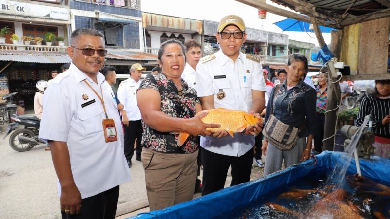 Jelang Hari Raya Idul Fitri, Bupati Taput Cek Ketersediaan Kebutuhan Pokok Di Pasar Tradisional