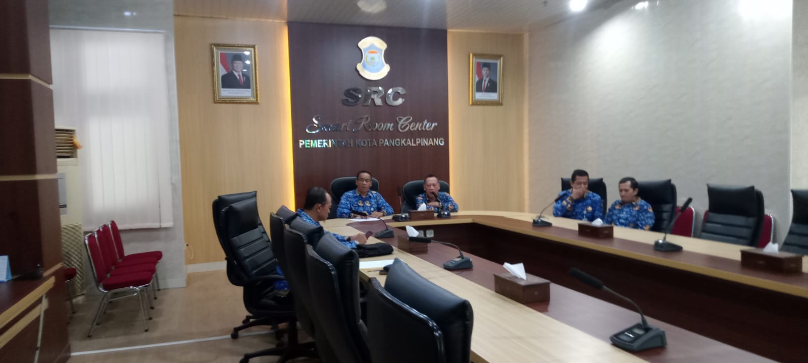 Asisten Perekonomian & Pembangunan Hadirin Rakor Zoom Meeting Dengan Kementerian