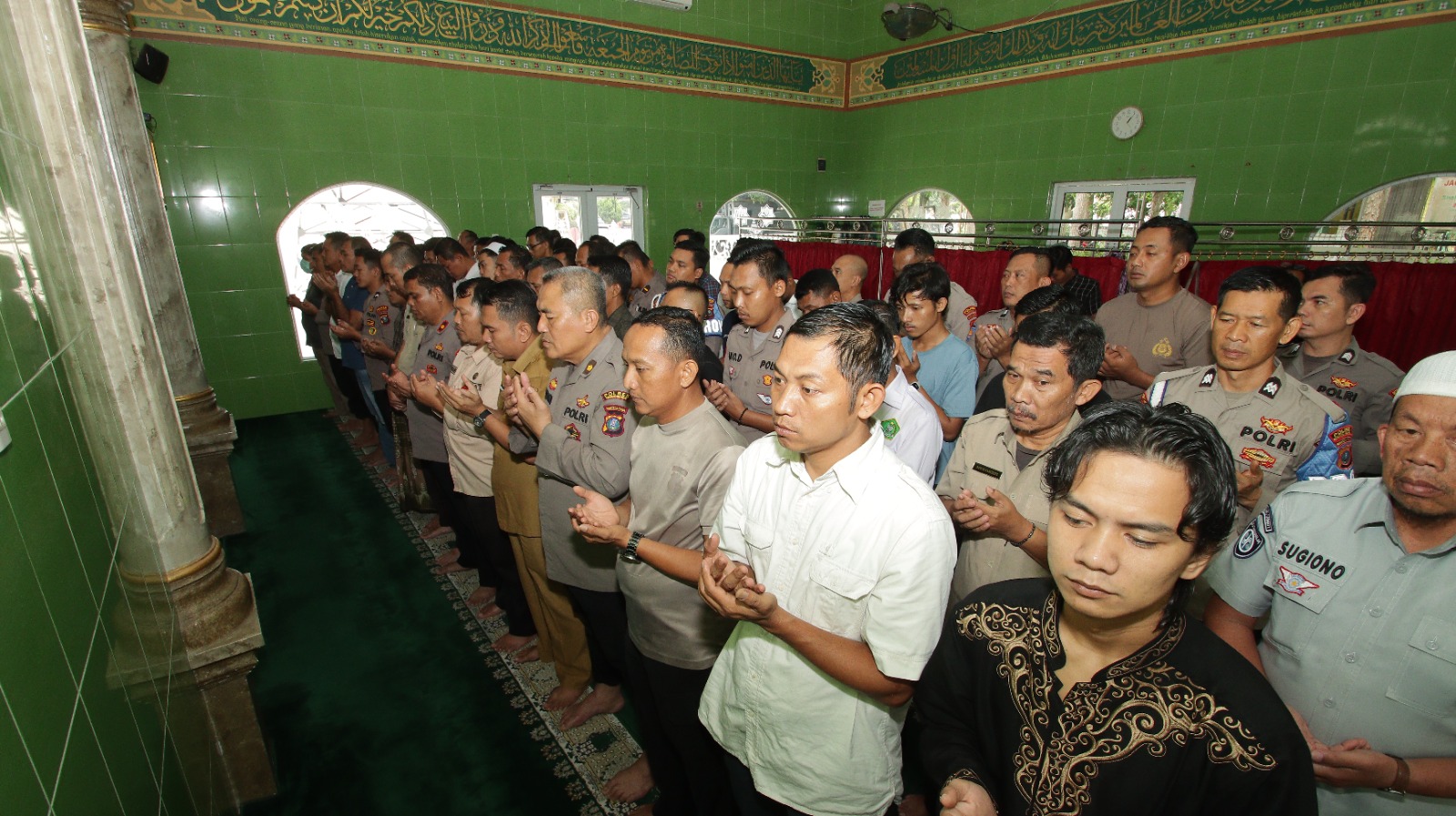 Gugurnya Tiga Anggota Polri Saat Bertugas, Polres Sergai Laksanakan Sholat Ghaib