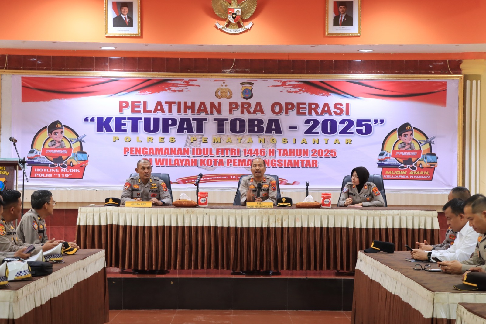 Polres Pematangsiantar Laksanakan Latpra Ops Terpusat Ketupat Toba-2025
