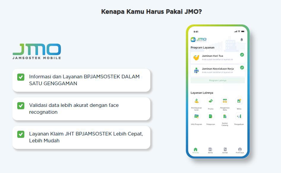 Optimalkan Kemudahan Layanan BPJS Ketenagakerjaan dengan Aplikasi JMO