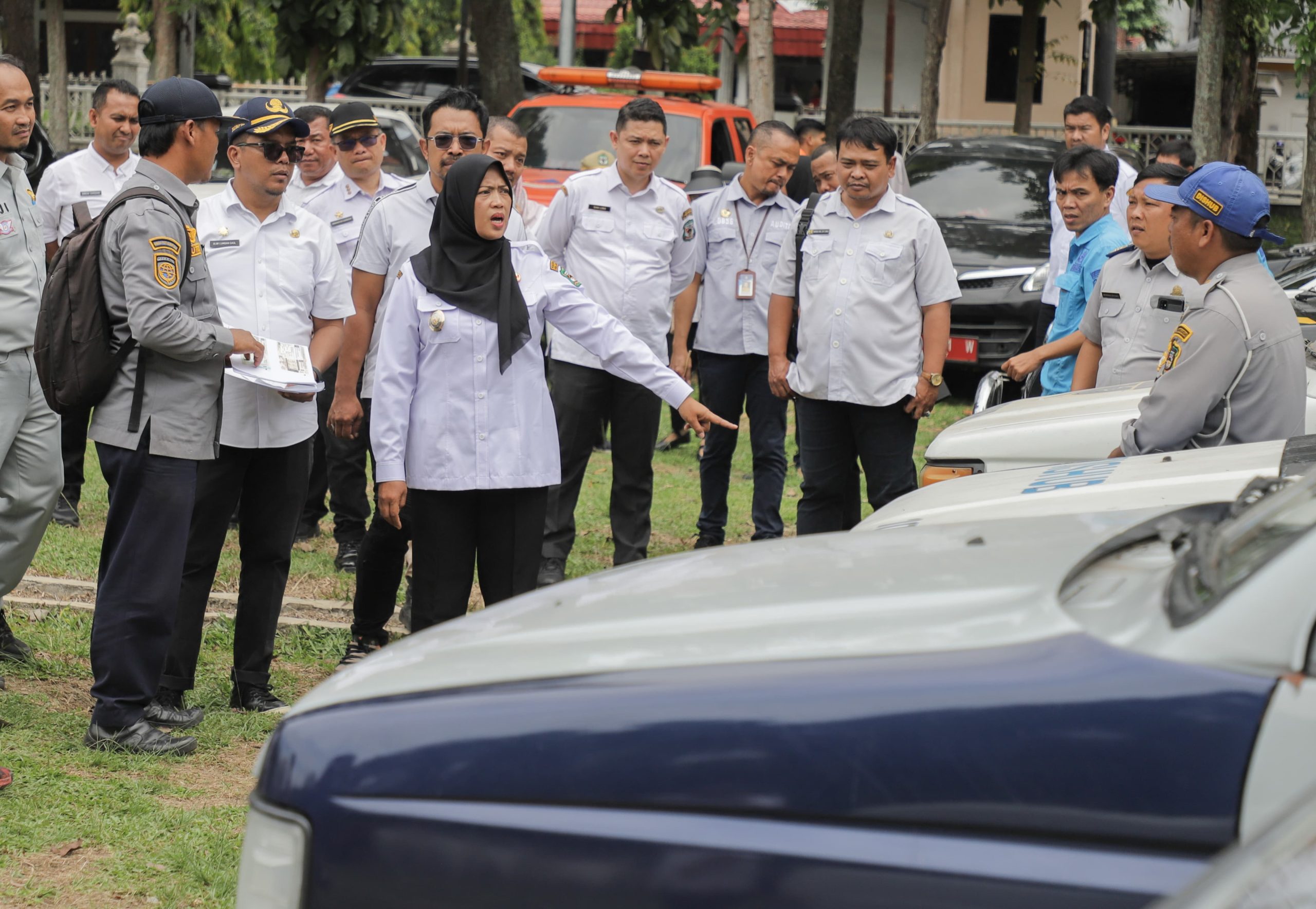 Wali Kota Pematangsiantar Diwakili Wakil Wali Kota Herlina Cek 205 Unit Kendaraan Dinas Pemko Pematangsiantar