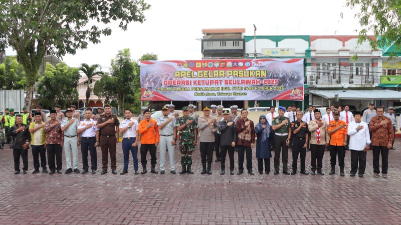 Siap Amankan Mudik Lebaran! Polres Aceh Barat Apel Gelar Pasukan Operasi Ketupat Seulawah 2025
