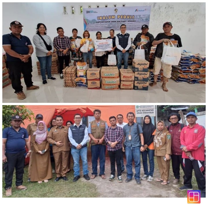 PT Inalum Salurkan Bantuan Sembako Pada Warga Terdampak Banjir Bandang Di Parapat