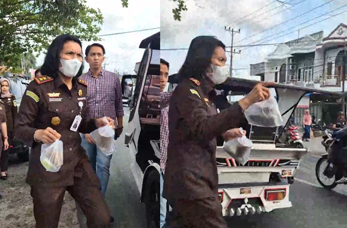 Adhyaksa Peduli, Kejari Sergai Bagi-Bagi Takjil Ramadan Kepada Masyarakat
