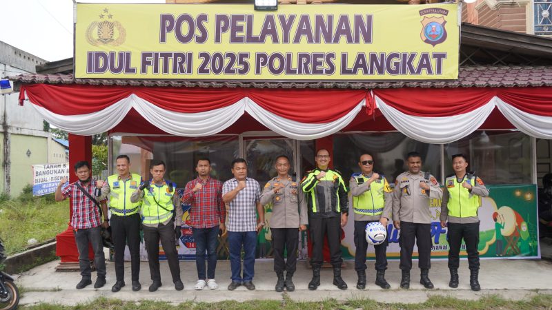 Kapolres Langkat Cek Kesiapan Pos Pengamanan Ops Ketupat Toba 2025