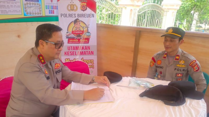 Kapolda Aceh Tinjau Pos Pengamanan Lebaran di Bireuen