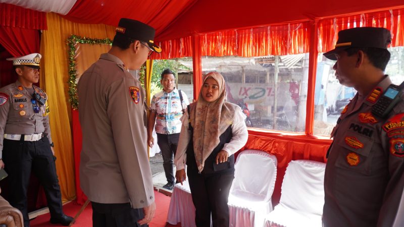 Memastikan Kesiapan Personel Operasi Ketupat Toba 2025,Kapolres Langkat Cek Exit Tol Pangkalan Berandan dan POS YAN