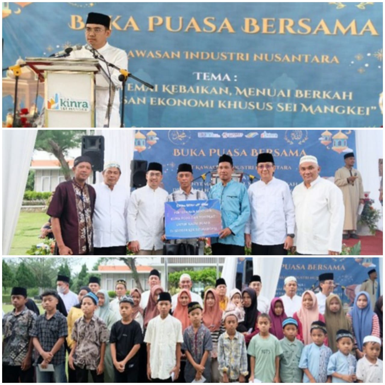 PT Kawasan Industri Nusantara (PT KINRA) KEK Sei Mangkei Melaksanakan Buka Puasa Bersama Dirangkai Santuni Anak Yatim, Jompo/Duafa dan Disabilitas
