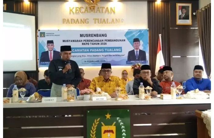 Forum Strategis Pj. Bupati Langkat Buka Musrenbang di Padang Tualang: Fokus pada Infrastruktur dan Kesejahteraan