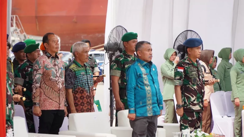 Sekda Langkat Hadiri Pelepasan 450 Prajurit Yonif 100/PS ke Papua