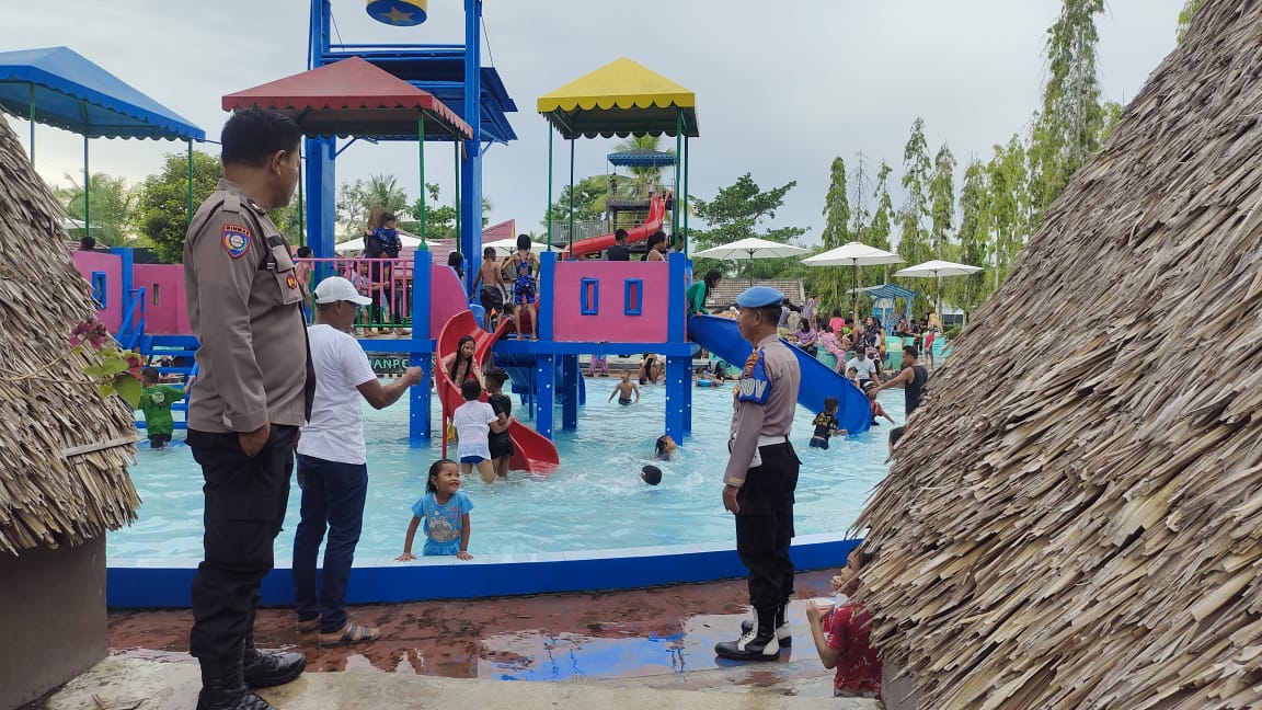 Polres Tanjungbalai Hadirkan Personel Di Tempat Wisata Liburan Hari Raya