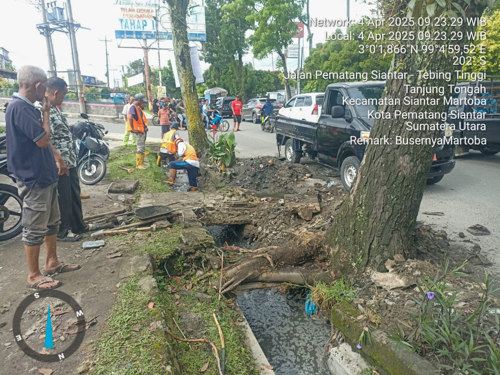 Kolaborasi Dua SKPD Pemko Pematangsiantar dengan Polsek Siantar Martoba Laksanakan Normalisasi Drainase di Sejumlah Titik Rawan