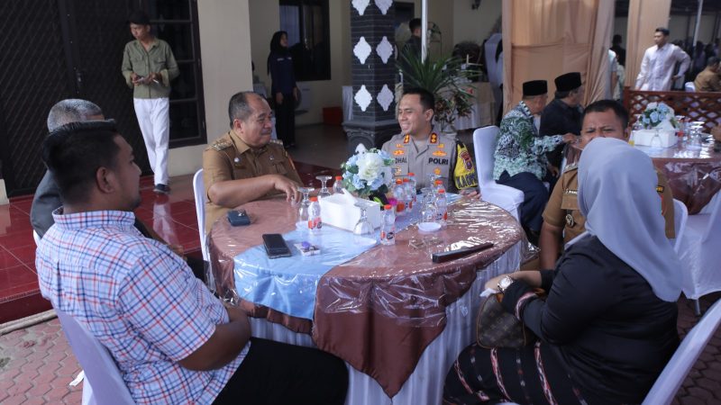 Bupati dan Wakil Bupati Asahan beserta OPD hadiri Open House Halal Bihalal Kapolres Asahan
