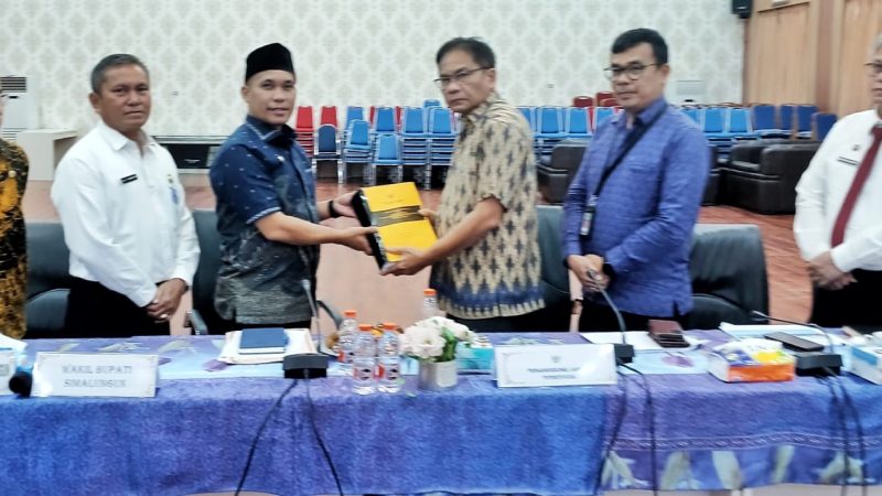 Wakil Bupati Simalungun Hadiri Kegiatan Exit Meeting Pemeriksaan Terperinci BPK RI Perwakilan Prov Sumut