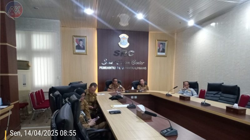 Plt Asisten Pemkot Pangkalpinang Hadiri Rakor Pengendalian Inflasi Bulan April 2025