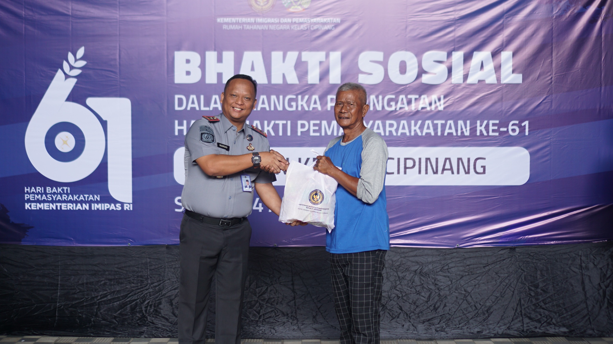 Peringati HBP ke-61, PIPAS Rutan Cipinang Hadirkan Kebahagiaan Lewat Aksi Sosial