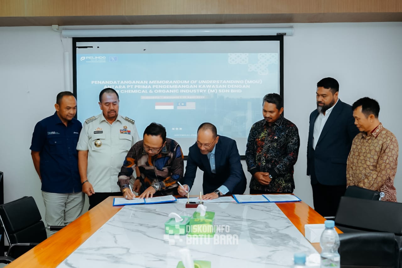 Bupati Baharuddin Siagian Hadiri Penandatanganan MoU antar Perusahaan Industri Kuala Tanjung