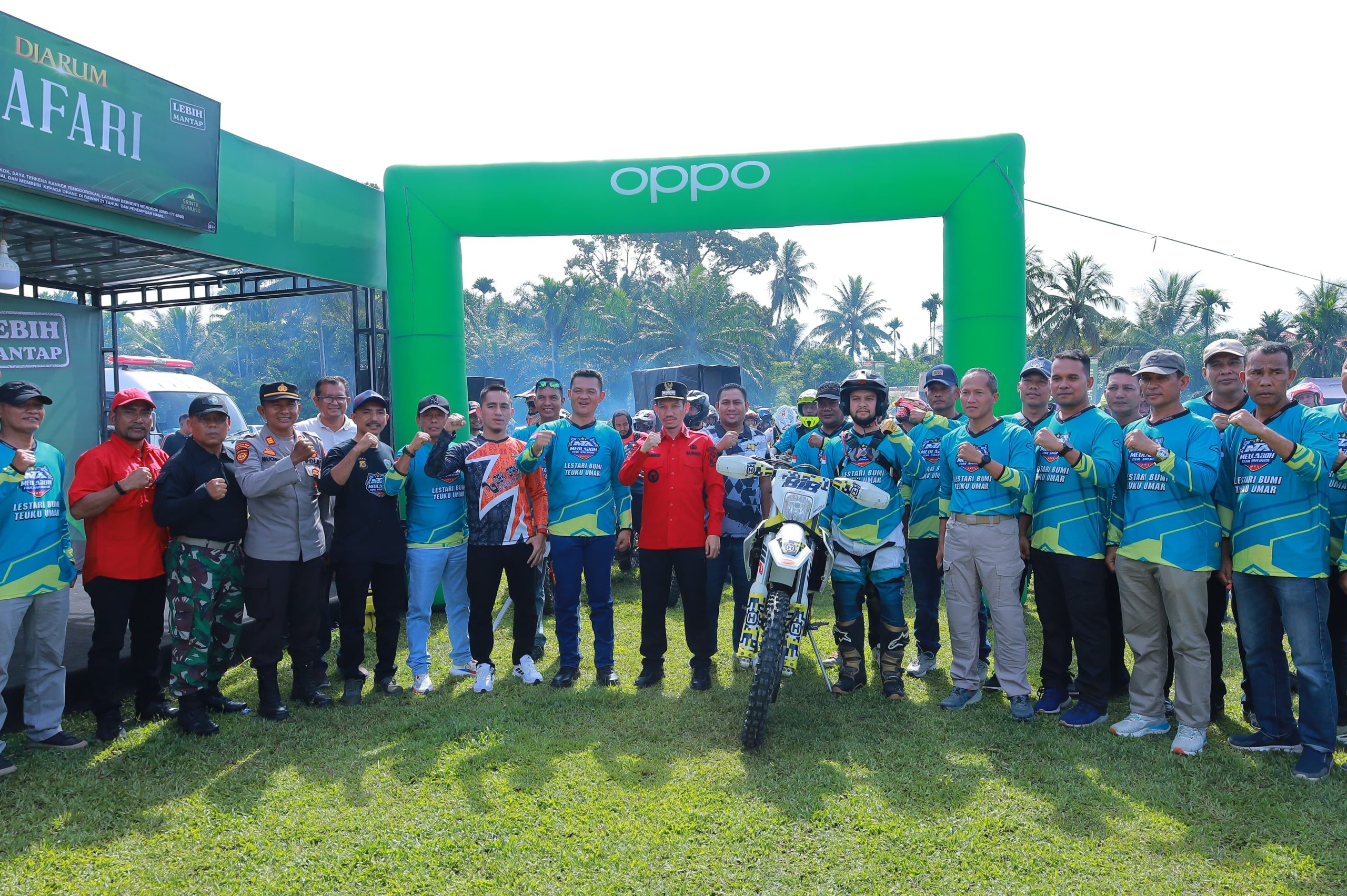 Bupati Aceh Barat, Tarmizi, SP, MM, bersama Wakil Bupati Said Fadheil, SH, Secara Resmi Membuka Event Meulaboh Trail Adventure Lestari Bumi Teuku Umar