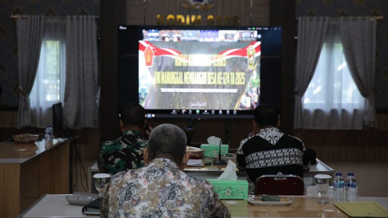 Wakil Bupati Asahan Ikuti Rakornis TNI Manunggal Membangun Desa (TMMD) ke-124