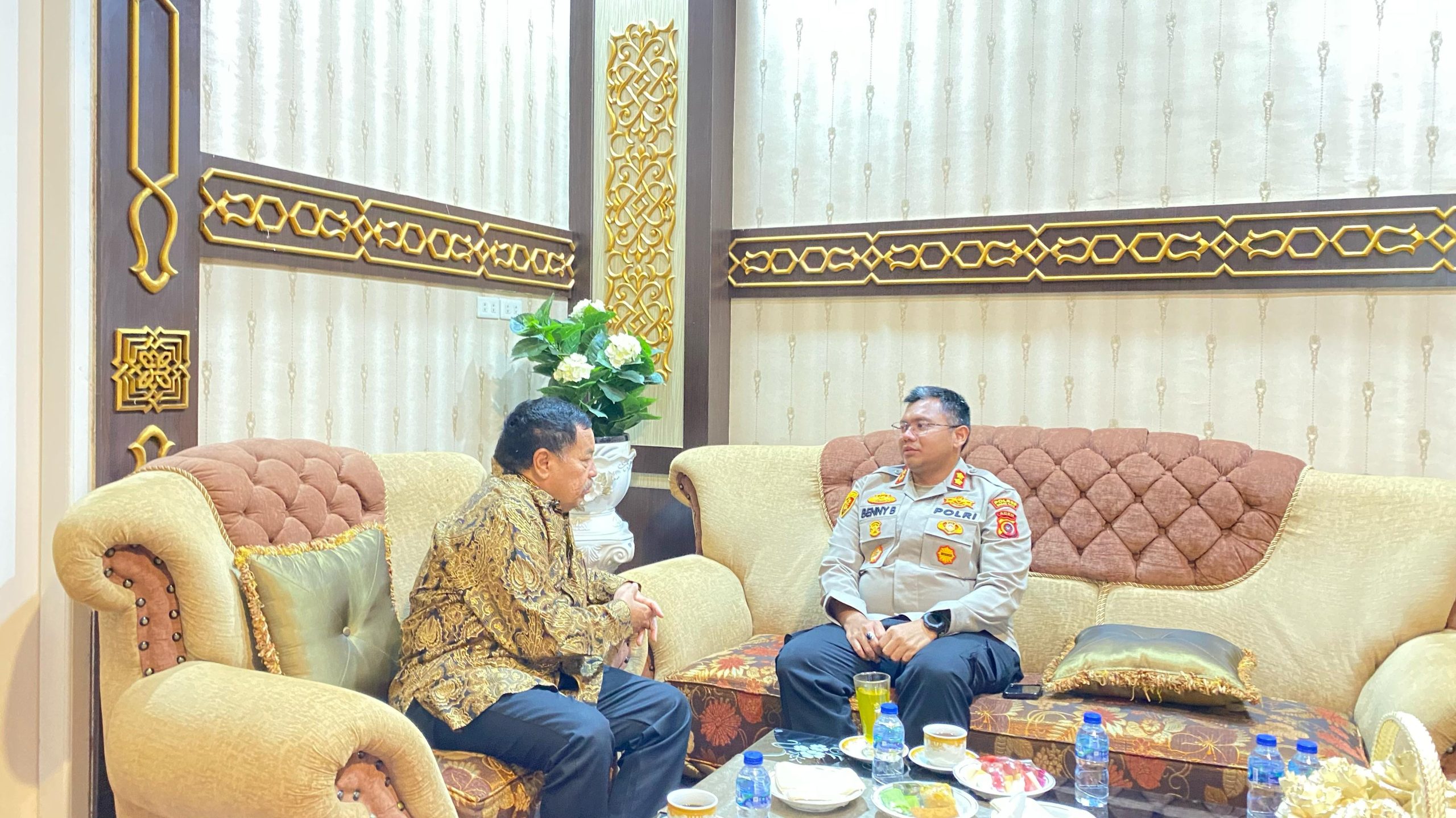 Kapolres Nagan Raya melaksanakan Silaturahmi ke Kantor Bupati dan Makodim 0116 Nagan Raya
