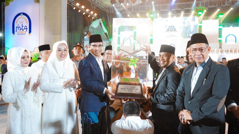 Rico Waas Tutup MTQ ke-58 Kota Medan, Medan Selayang Kembali Raih Juara Umum