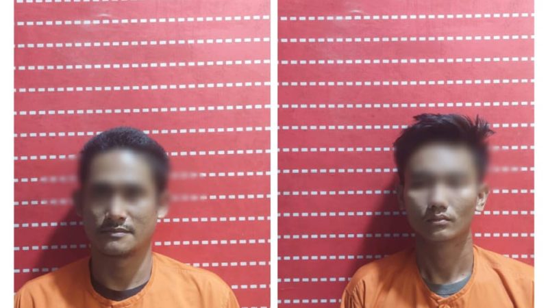 Dua Pelaku Curat Ditangkap Unit Reskrim Polsek Firdaus Saat Santai Main HP