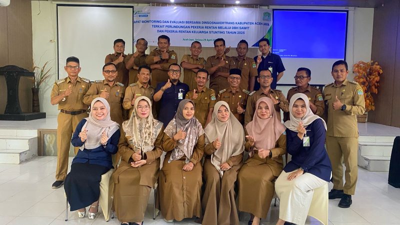 Kolaborasi Strategis BPJS Ketenagakerjaan dan Pemkab Aceh Jaya: Lindungi Pekerja Rentan dan Cegah Stunting lewat DBH Sawit