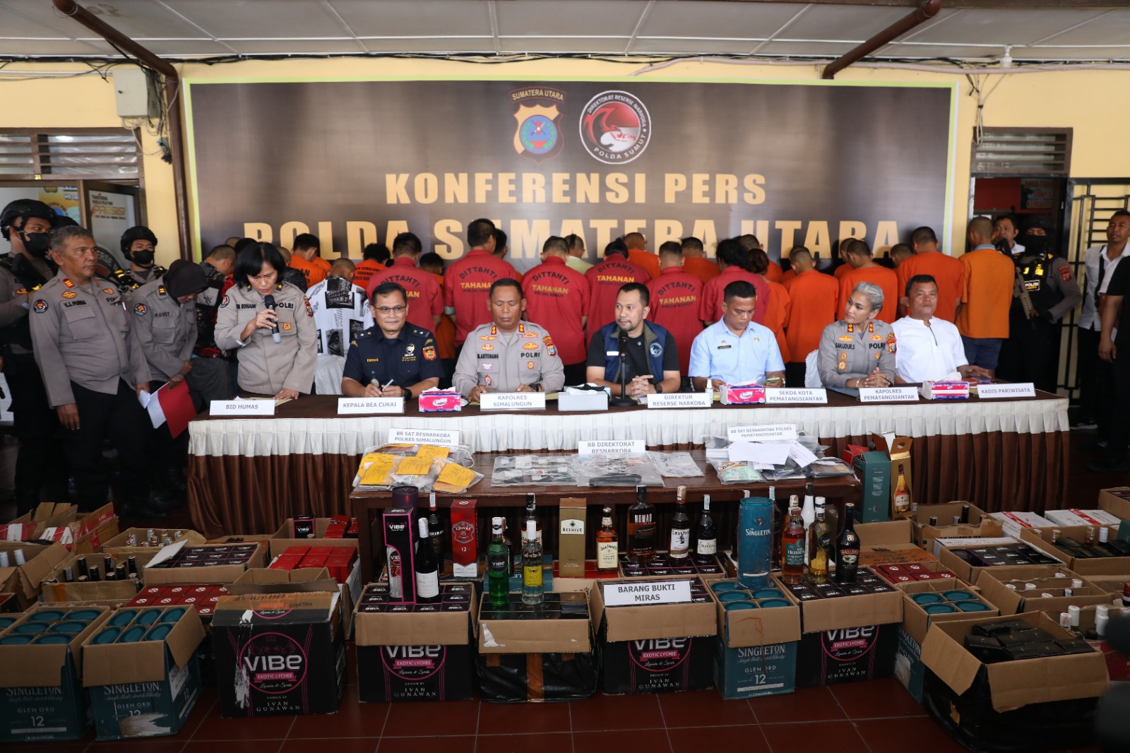 Gabungan Polda Sumut dan Polres Siantar serta Simalungun: Berhasil Ungkap Sebanyak 101 Kasus Narkoba