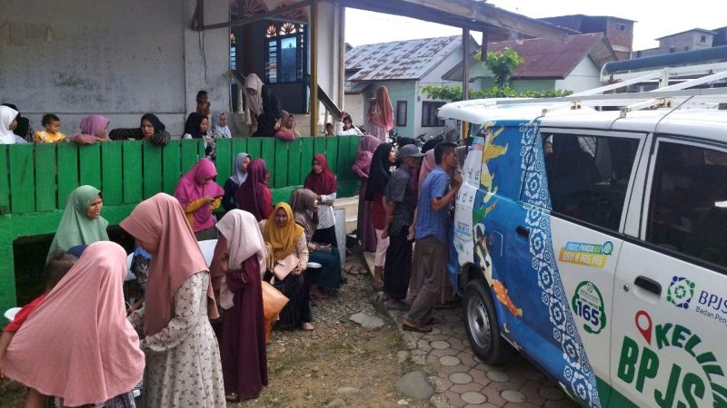 Warga Sawang Aceh Utara Antusias Sambut BPJS Keliling