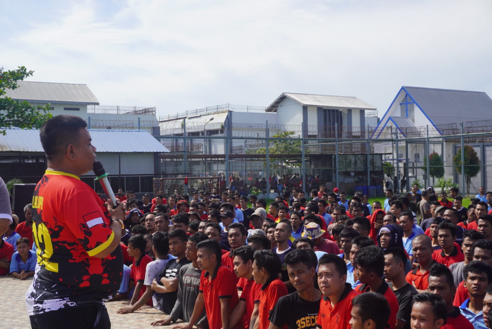 Ciptakan Suasana Aman dan Kondusif ,Lapas Narkotika Langkat Berikan Pengarahan Kepada Seluruh Warga Binaan