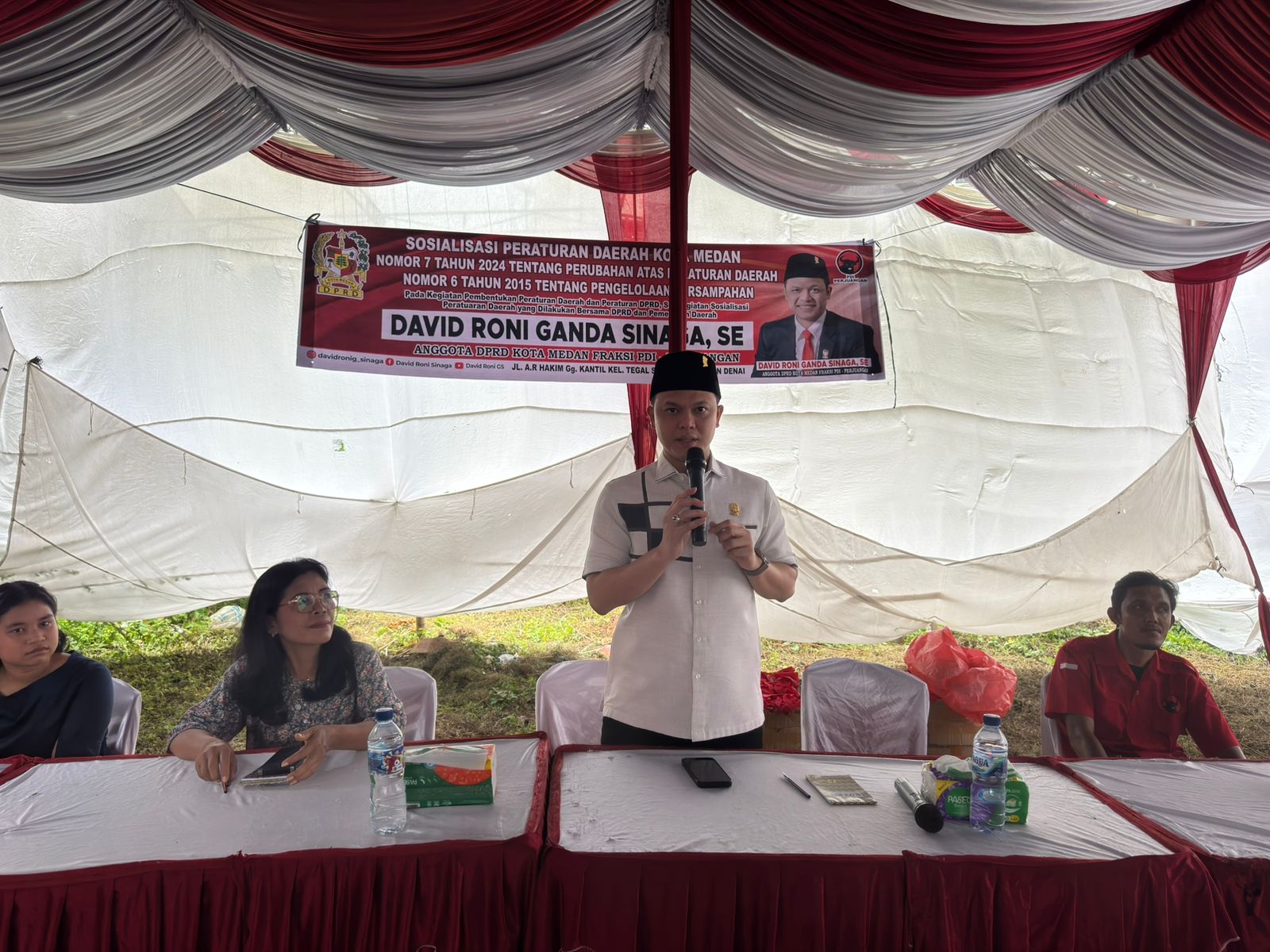 Antusias Warga Kecamatan Medan Area Hadiri Kegiatan Sosperda David Roni G Sinaga