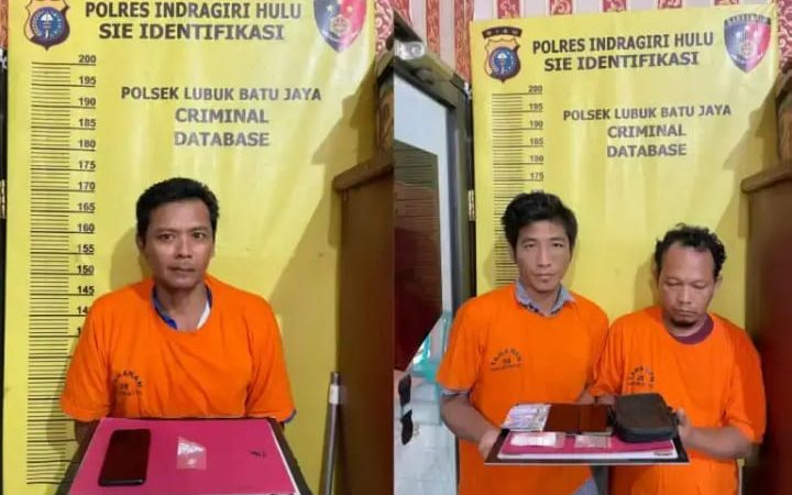 Ringkus Jaringan Narkoba, Polres Inhu Amankan Tiga Pelaku 