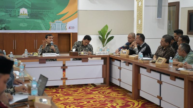 Percepatan Pembentukan Koperasi Desa Merah Putih, Wagub Aceh Pimpin Rakap SKPA