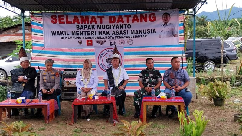 Wali Kota Pematangsiantar Diwakili Wakil Wali Kota Hadiri Public Hearing Wamen HAM RI dengan Para Petani Sepasi