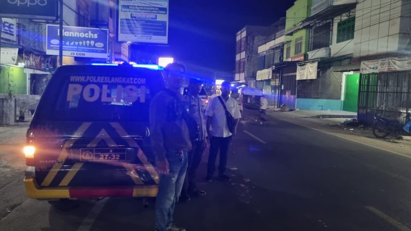 Polsek Tanjung Pura Polres Langkat Meningkatkan Patroli di Sejumlah Titik Rawan Antisipasi Premanisme