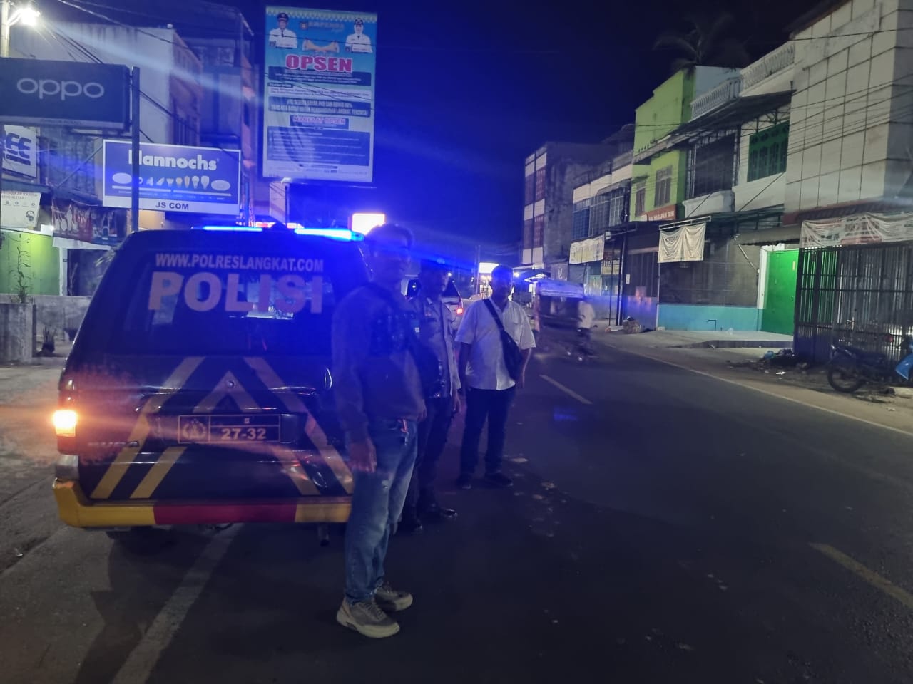 Polsek Tanjung Pura Polres Langkat Meningkatkan Patroli di Sejumlah Titik Rawan Antisipasi Premanisme