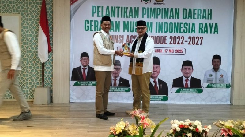 Gemira Aceh Resmi Dilantik. Wakil Gubernur Soroti Potensi Aceh Sebagai Embarkasi Haji