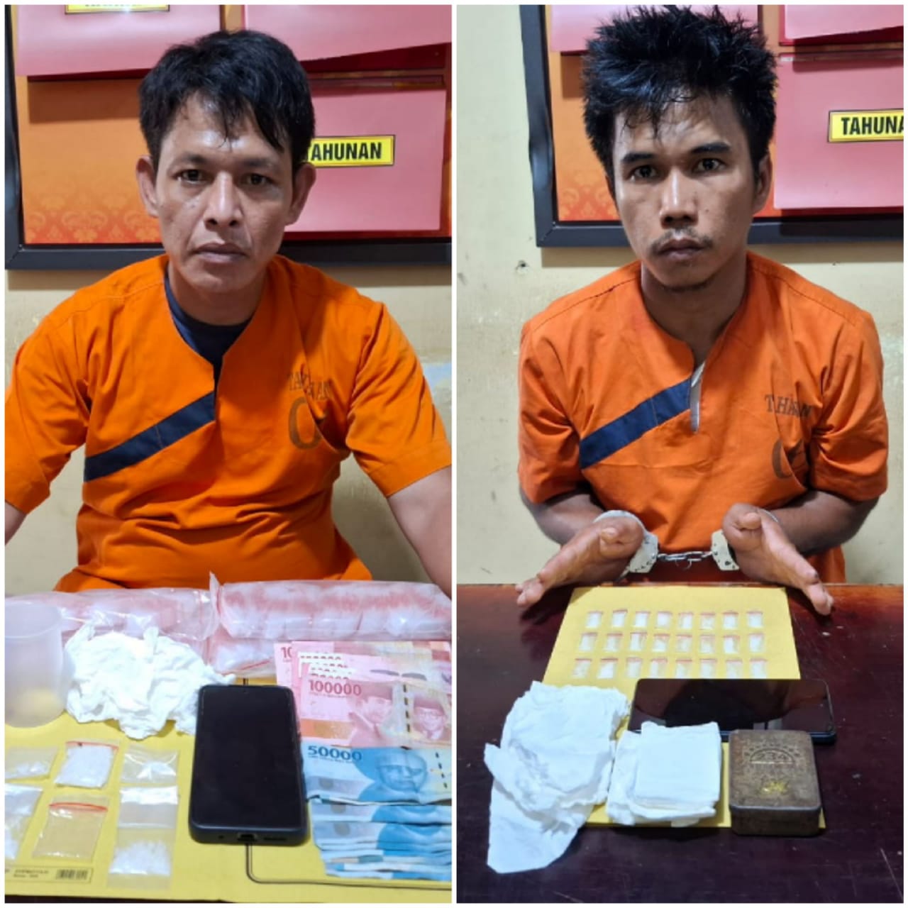 Dipasok dari Provinsi Jambi, Polsek Peranap Ringkus Dua Pelaku Narkoba