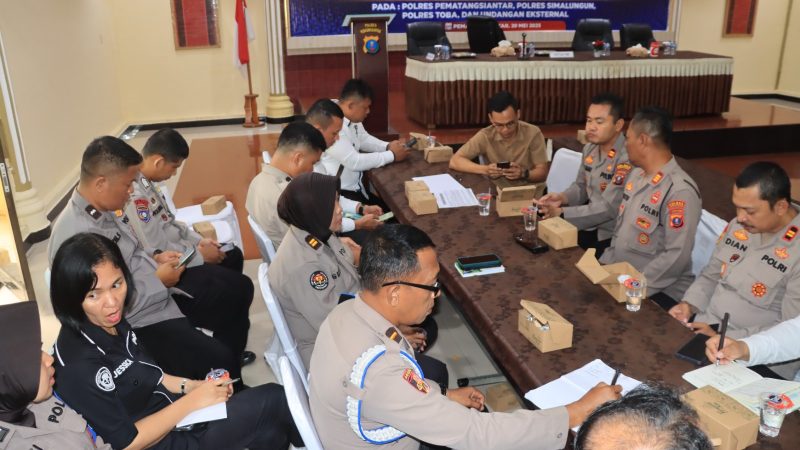 Polres Pematangsiantar Sambut Kunjungan Kerja Tim STIK Lemdiklat Polri