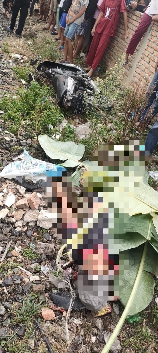Polres Pematangsiantar Evakuasi Korban Wanita Tertabrak Kereta Api