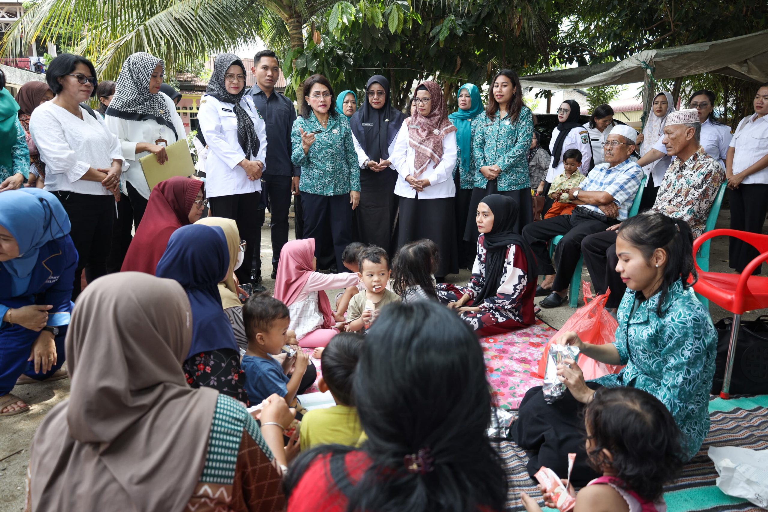 Ketua TP PKK Kota Pematangsiantar Kunjungi Dua Pos Pelayanan Terpadu (Posyandu)