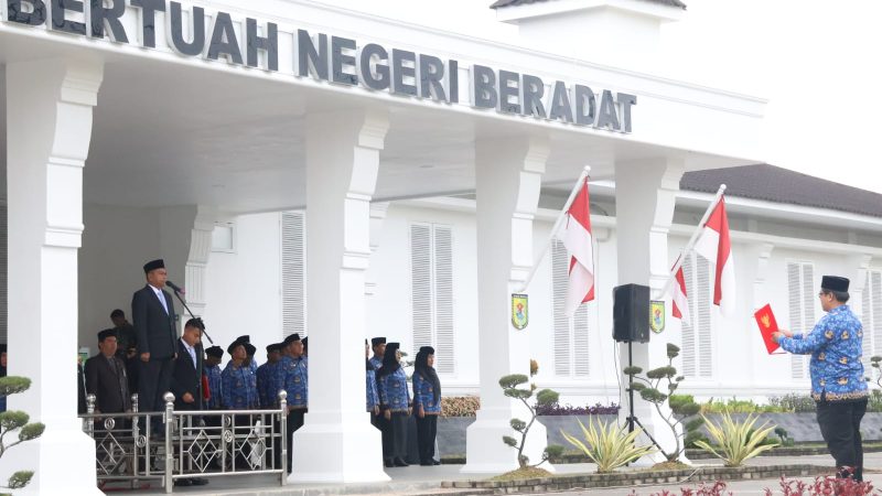 Pimpin Upacara Harkitnas ke-117, Bupati Sergai Bacakan Sambutan Menkomdigi