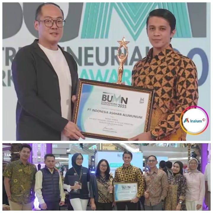 PT Inalum Raih 2 Penghargaan di Ajang Bergengsi BUMN Entrepreneurial Marketing Awards 2025