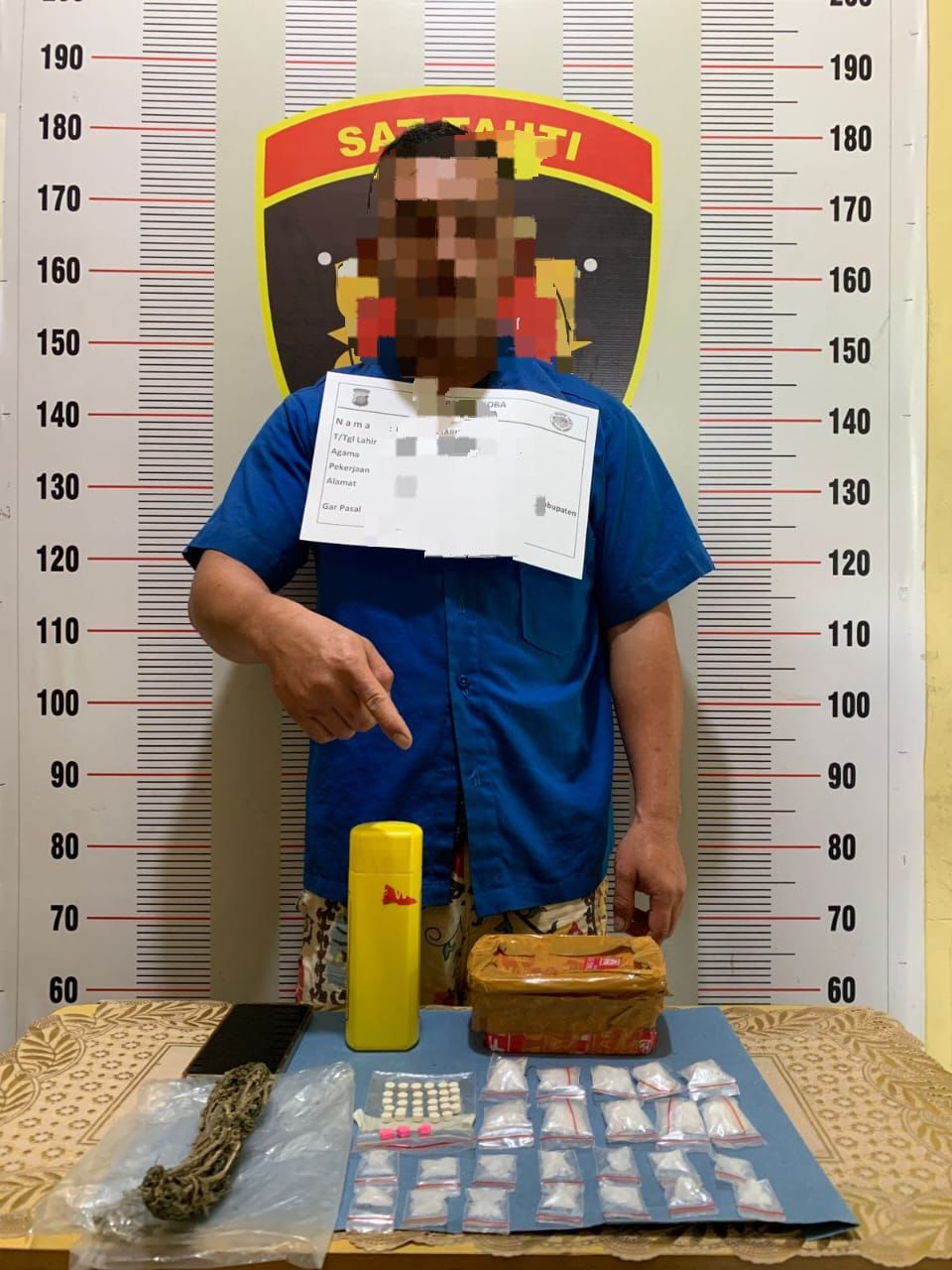 Polres Toba Berhasil Menangkap Jaringan Sabu, Ekstasi, dan Ganja di depan Bengkel 