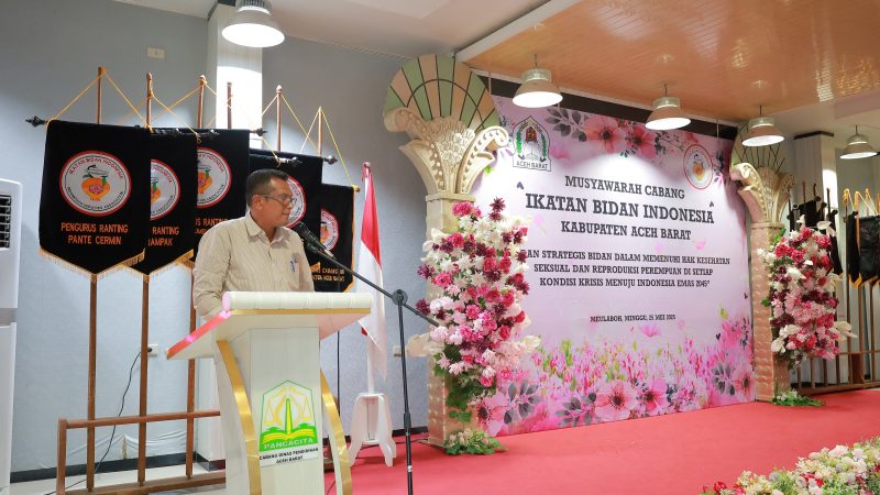 Bupati Aceh Barat di Wakili Kepala Dinas Kesehatan Cut Hasanudin, Membuka Musyawarah Cabang Ikatan Bidan Indonesia (IBI) ke-11 Kabupaten Aceh Barat