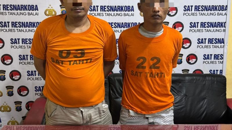 Dua Pengedar Narkoba Tanjung Balai Diringkus Sat Narkoba Polres Tanjung Balai