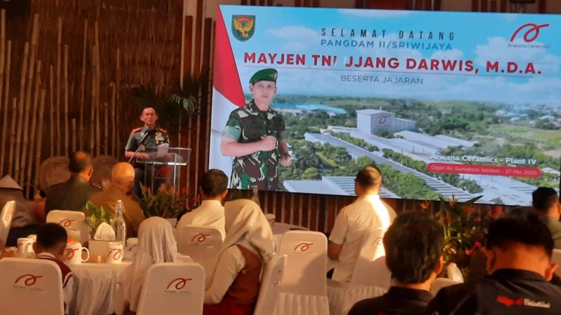 Kunker Pangdam II/ Sriwijaya Ke PT. Arwana Citra Mulia Tbk